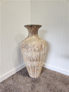 Large Terracotta floor vase- made in Mexico