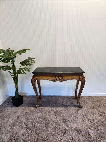 Stone top console table