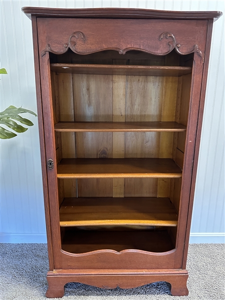 Bookshelf with door