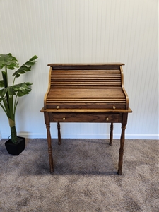 Wooden rolltop desk