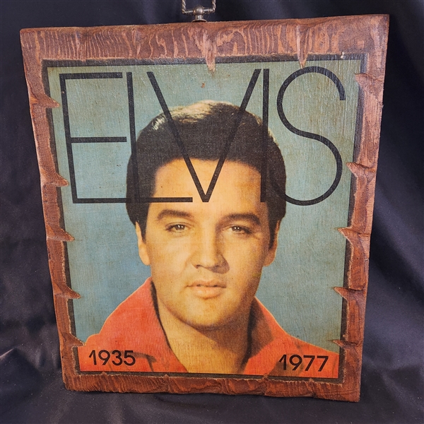 Elvis Memorial Art- printed on wood, 1935-1937