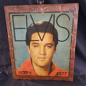 Elvis Memorial Art- printed on wood, 1935-1937