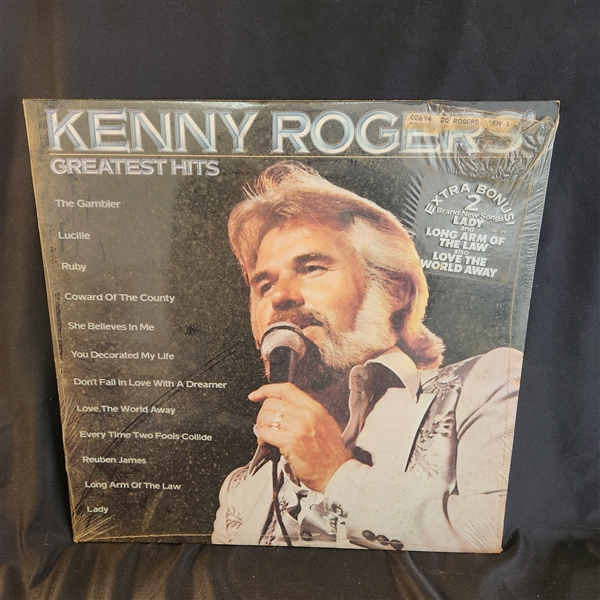 Kenny Rogers Greatest Hits LP, still in plastic