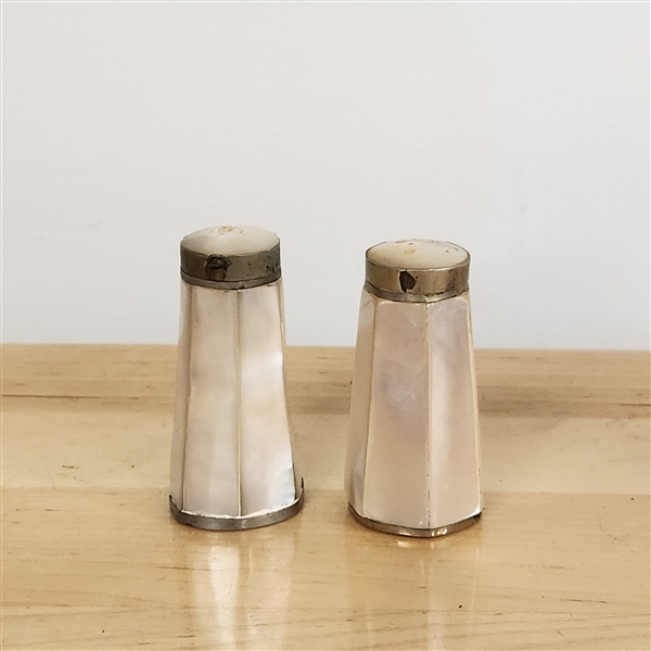 Mother of Pearl Salt & Pepper Shakers