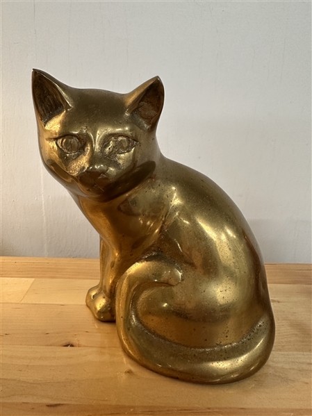 Brass cat - could be used as a doorstop