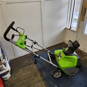 20" Electric Snow Thrower, Greenworks