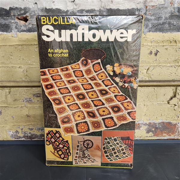 Bucilla Sunflower Afghan Crochet Kit