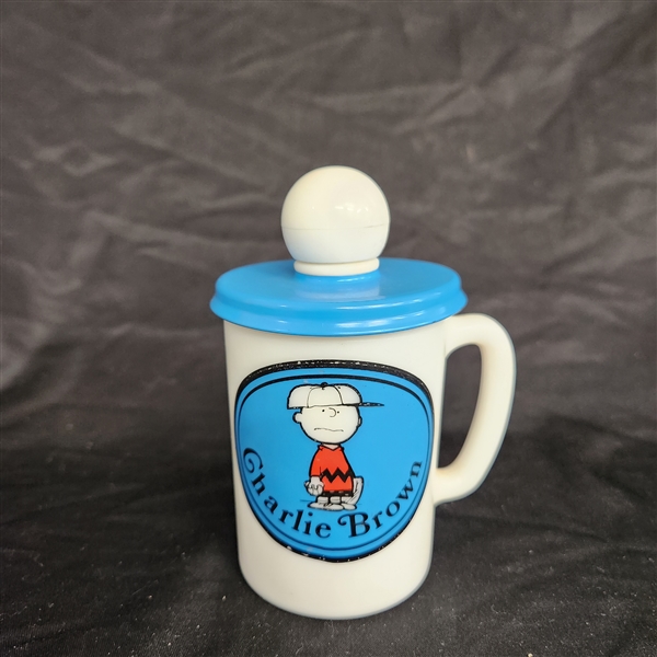 1969 Avon Charlie Brown Bubble Bath bottle- empty