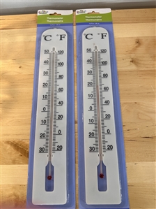 2 garden thermometers