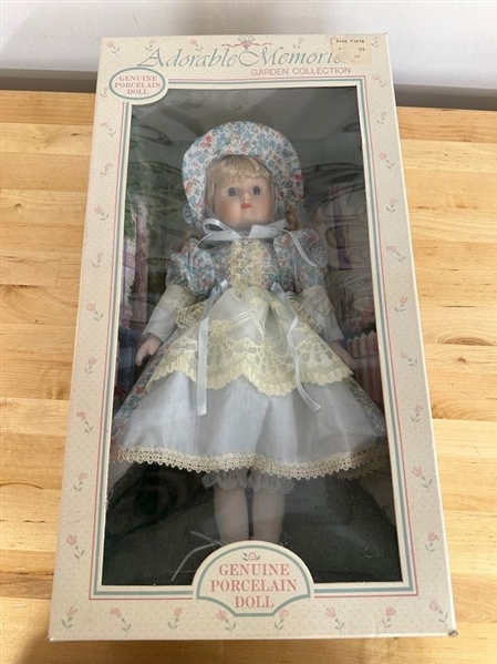 Adorable Memories Garden Collection Genuine Porcelain Doll