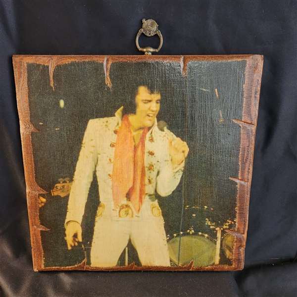 Elvis print on wood